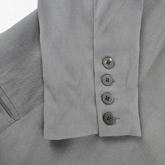 Universal Standard Gray Long Blazer Coat Modern Minimalist Workwear Size Small - Picture 3 of 12